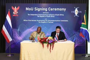 สำนักงาน กสทช. ลงนามบันทึกความเข้าใจ (MOU) กับหน่วยงาน Independent Communications Authority of South Africa (ICASA) แห่งสาธารณรัฐแอฟริกาใต้