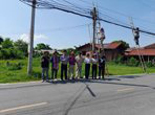 สำนักงาน กสทช. เขต 32 ลงพื้นที่ติดตามการจัดระเบียบสายสื่อสารในพื้นที่อำเภอดอยสะเก็ด จังหวัดเชียงใหม่