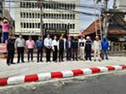 สำนักงาน กสทช. เขต 32 ประสานการจัดระเบียบสายสื่อสารบริเวณตลาดนวรัตน์-ตลาดต้นลำไย จังหวัดเชียงใหม่