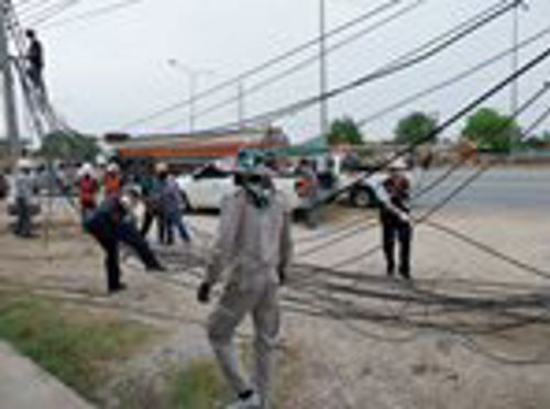 สำนักงาน กสทช. เขต 35 ประสานการจัดระเบียบสายสื่อสารไม่เป็นระเบียบ ในพื้นที่อำเภอเมือง จังหวัดนครสวรรค์