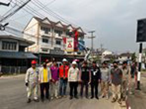 สำนักงาน กสทช. เขต 32 ประสานหน่วยงานที่เกี่ยวข้องดำเนินการจัดระเบียบสายสื่อสาร ตามโครงการ 1 จังหวัด 1 ถนนเฉลิมพระเกียรติ จังหวัดลำพูน